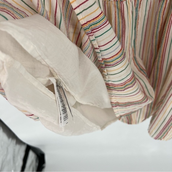 Madewell Tiered Tank Midi Dress Colorful Rainbow Stripe Sundress - Picture 6 of 14